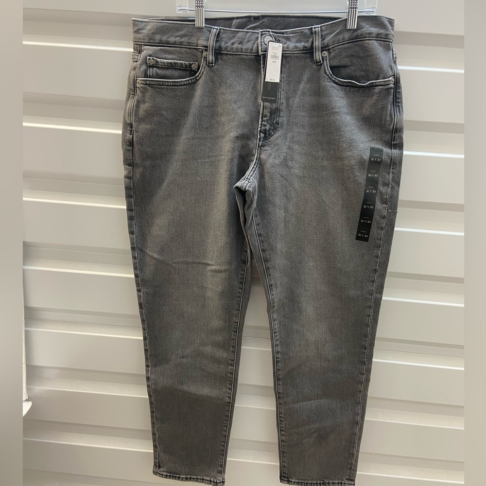 Banana Republic grey jeans slim fit NWT size 36